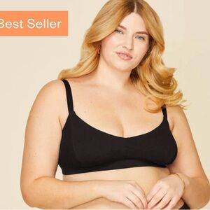Subset Organic Cotton Triangle Soft Bra XL Black